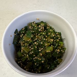 509135の作ってみた!投稿(大根の葉っぱ炒め。ふりかけに、おつまみに。ごま油が香る！)