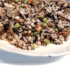 45hihiの作ってみた!投稿(【もめん豆腐と鶏ひじきの炒り煮】栄養満点💯)