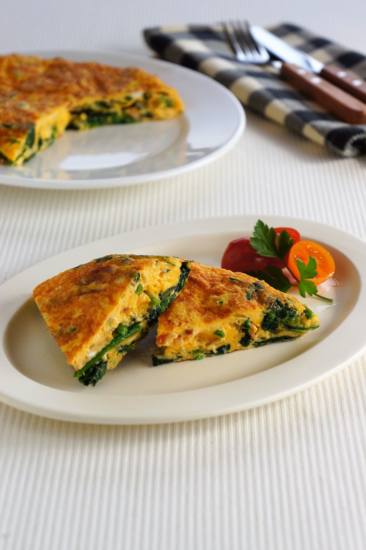 ほうれん草とチーズグリッツのフリッタータ レシピ