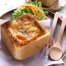 市販のミニ食パンを使ったボートブレッド風アレンジパン