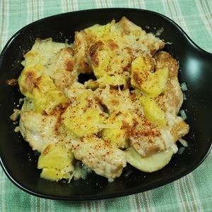 M＊Pの作ってみた!投稿(豚の味噌漬けとじゃがいものチーズ焼き)