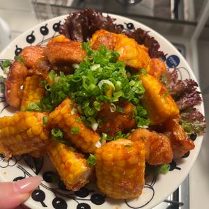 あやの作ってみた!投稿(鶏肉ととうもろこしの甘辛炒め)