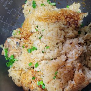 1バーバミーの作ってみた!投稿(しょうが香る！鯖缶の炊き込みご飯)