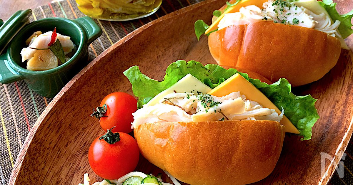 〝手作りチキンフレーク〟サラダ、サンドイッチ、おつまみに