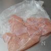 鶏むね肉でもふわふわ簡単鶏チリの工程1