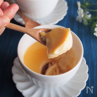 【フライパンにお任せ】材料３つのなめらか豆乳プリン