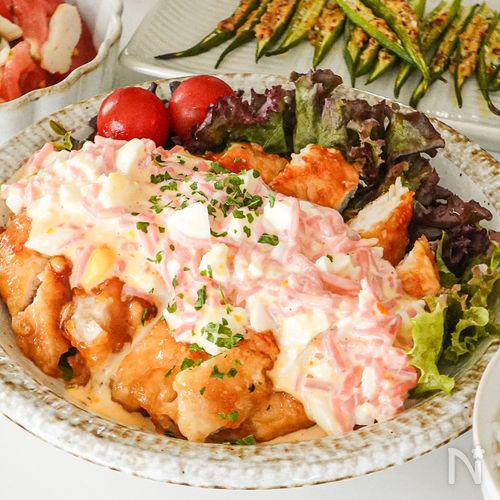 【揚げない】紅生姜タルタルが絶品!鶏むね肉のチキン南蛮