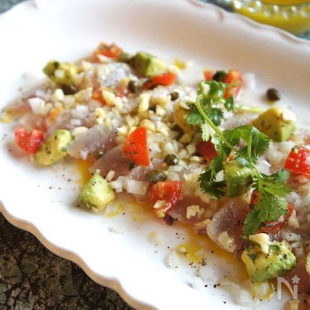 ソースが決め手 酢〆鰆のカルパッチョ By 吉村ルネ レシピサイト Nadia ナディア プロの料理家のおいしいレシピ