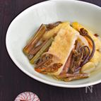 【簡単時短ヘルシー】山菜水煮と油揚げの白だし煮