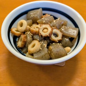 ゆきまる🐬🫧の作ってみた!投稿(【蒟蒻とお豆さんのうま煮】作り置き/お弁当に♡︎)