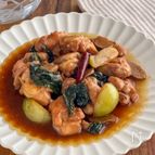 炒めるだけで本格的！バジル香る台湾チキン（三杯鶏）