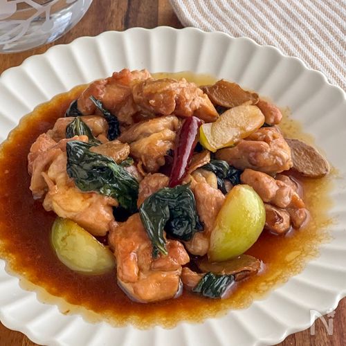 炒めるだけで本格的！バジル香る台湾チキン（三杯鶏）