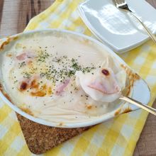 【ソースとろ~りのポテトグラタン】レンジとトースターで簡単♪