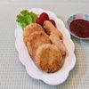 𝔂𝓾𝓶𝓲🍓の作ってみた!投稿(1食100円以下!【はんぺん&かにかまカツ】大満足!)