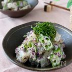レンジで簡単＊長芋とおくらのゆかりマヨ和え