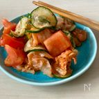 秒で完成！あと一品にも♪ トマきゅうキムチ和え