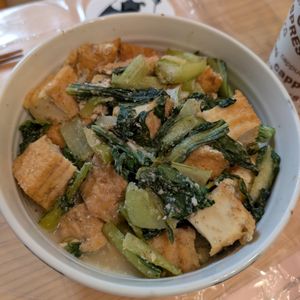 NYの作ってみた!投稿(【チンゲン菜と絹揚げの和風ごま酢炒め】ちょっぱや5分で激旨♪)