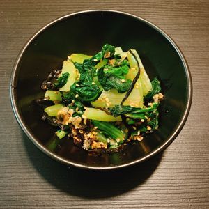 りんの作ってみた!投稿(レンジで5分！【小松菜のおかか塩昆布和え】材料4つで簡単♩)