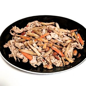 ごんべすの作ってみた!投稿(【豚肉とナッツの甘酢キンピラごぼう】超激ウマ！ご飯が進む♪)