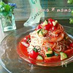 5分で出来ちゃう!?ツナとトマトの冷製パスタ♪