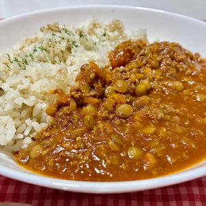 ミルクティーの作ってみた!投稿(レンズ豆のキーマカレー)