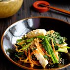 彩奇麗☆ほうれん草とはんぺんのピリ辛胡麻和え！