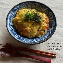 豚こま肉で‼︎ジューシーカツ丼♪