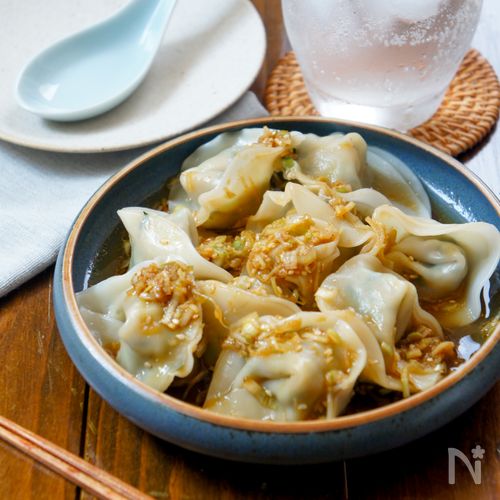 食材３つ！ポカポカ温まる【小松菜と生姜の鶏スパイシー水餃子】