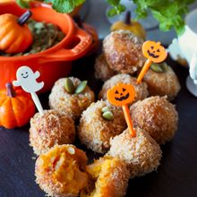 コロコロかわいい！パンプキンミニコロッケ