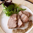 カモミール豚 海苔クリームソース
