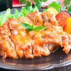 チーズとろ～り♡鶏もも肉のケチャマスタード焼き