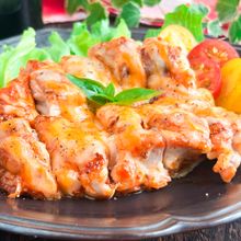 チーズとろ～り♡鶏もも肉のケチャマスタード焼き