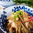 【ご飯がススム】主菜！丼にもなる！ごぼうたっぷり甘辛豚ごぼう