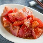 材料１つ和えるだけ♪『トマトの胡麻和え』1分副菜