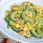 ゴーヤとひき肉の卵炒め