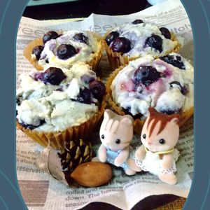 チョロリスの作ってみた!投稿(冷やしても美味しい！米粉のブルーベリーマフィン)