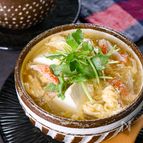 【豆腐ともやしのふんわりかきたま汁】包丁まな板いらずで簡単！