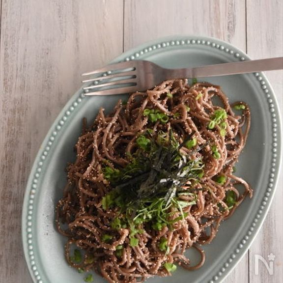 明太パスタ風♪明太焼き蕎麦