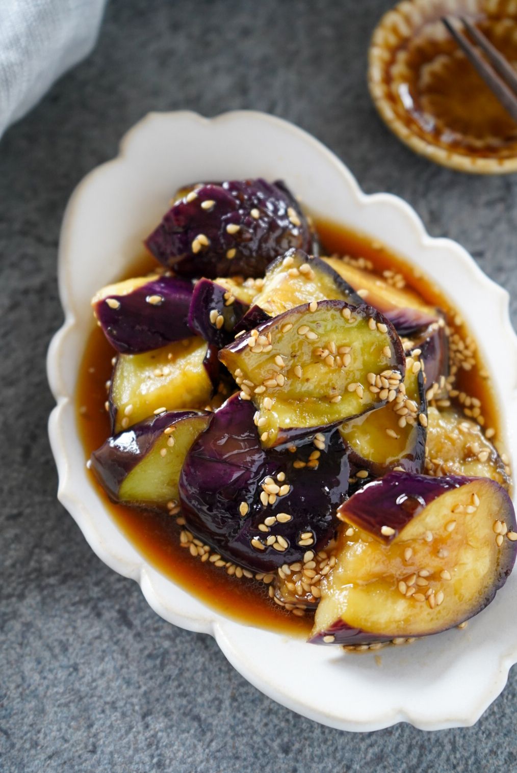 1分で完成『茄子の甘酢浸し』超簡単副菜♡レンジで簡単♪ | レシピ