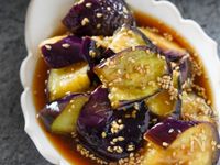 １分で完成『茄子の甘酢浸し』超簡単副菜♡レンジで簡単♪