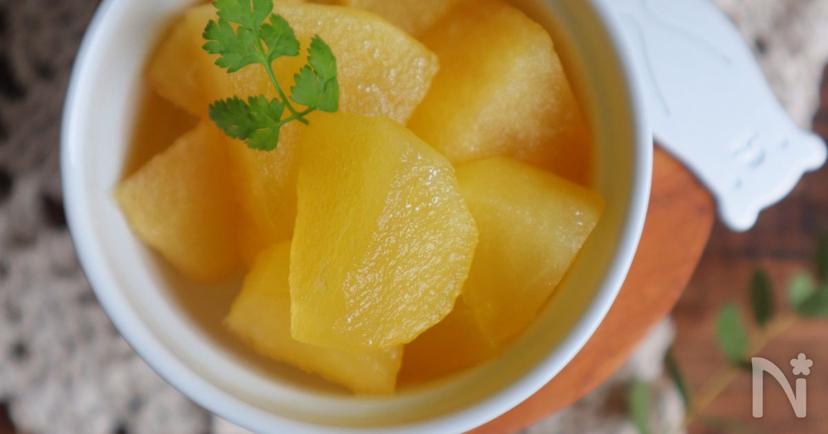 レンジで簡単♪りんごの甘煮（コンポート）