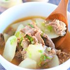 シンプルな材料でこんなに美味しい！大根と牛肉のコリアンスープ