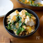 パパッと簡単！夜食にも。『くずし豆腐と青ねぎのたまご丼』