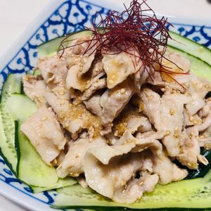 新米ちゃんの作ってみた!投稿(和えるだけでやみつき♪【しっとりよだれ豚】)