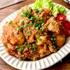 ポン酢で簡単♪【鶏むね肉のごまポン唐揚げ】