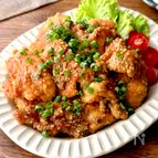 ポン酢で簡単♪【鶏むね肉のごまポン唐揚げ】