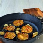 LODGEスキレットで！＊米なすとにんにくマリネステーキ＊