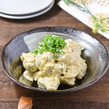 【里芋のポテトサラダ】うま早♪ピリッと大人の和風ポテサラ