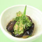 オクラと茄子のぽん酢炒め
