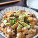 【鶏肉とちぎり絹揚げの和風とろみ煮】梅と塩昆布でさっぱり激旨